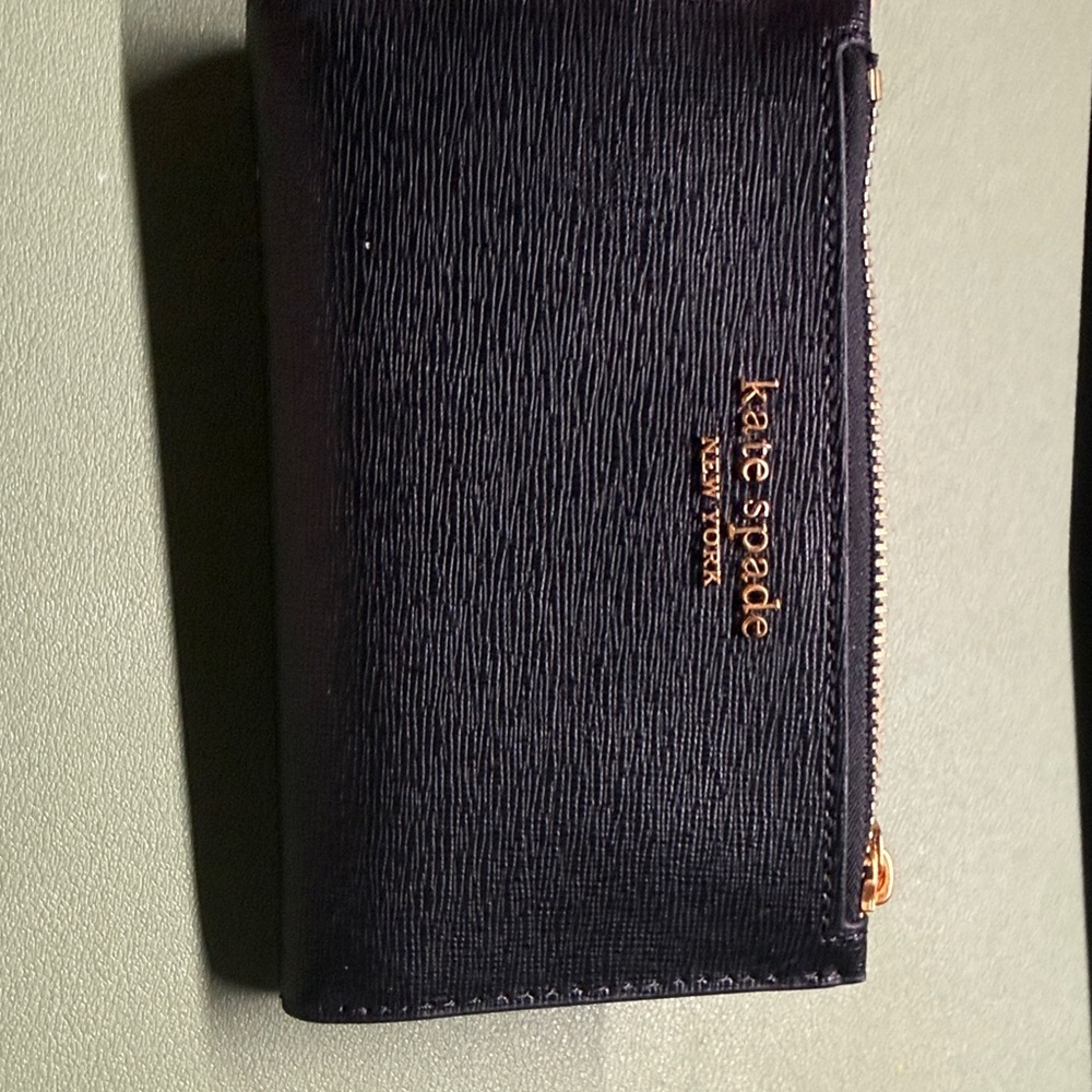 Kate Spade Black Textured Clutch - small (3x5.5”)